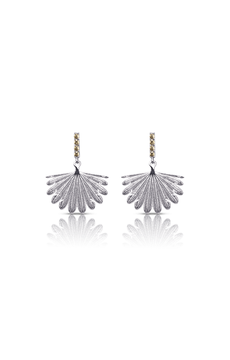 Rocked Fan Tail Midi Earrings