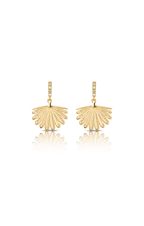 Rocked Fan Tail Midi Earrings