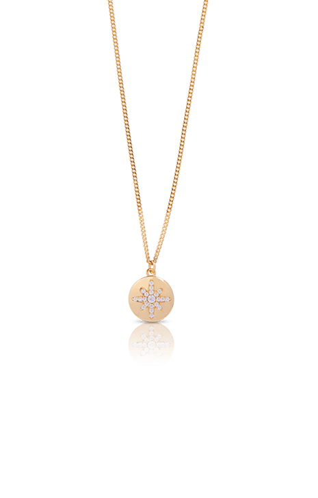 Starburst Button Pendant