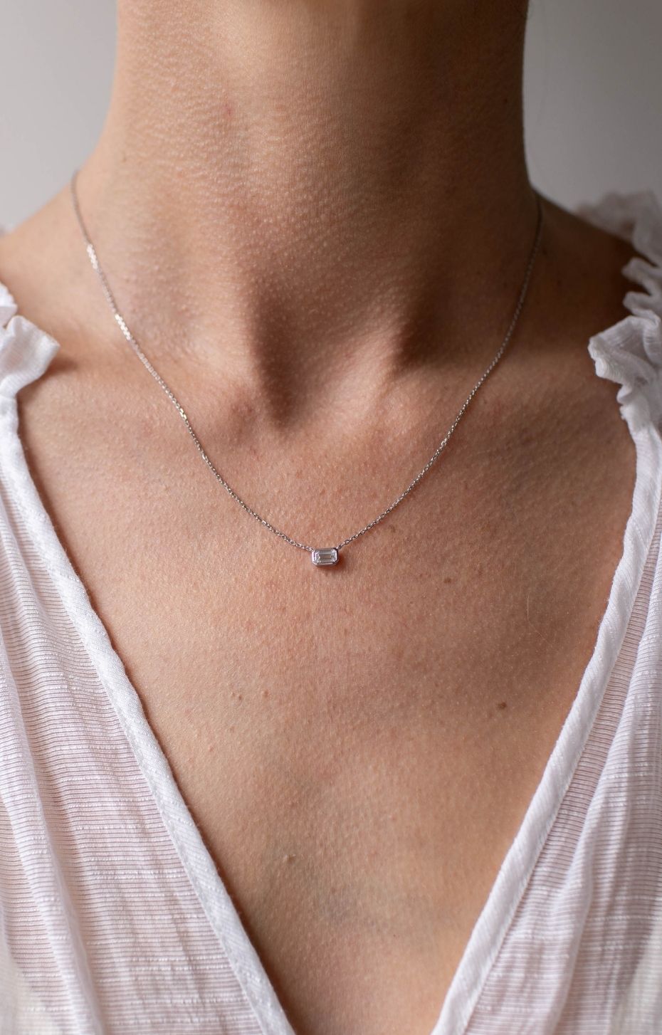 Essential Emerald Lab Diamond Necklace