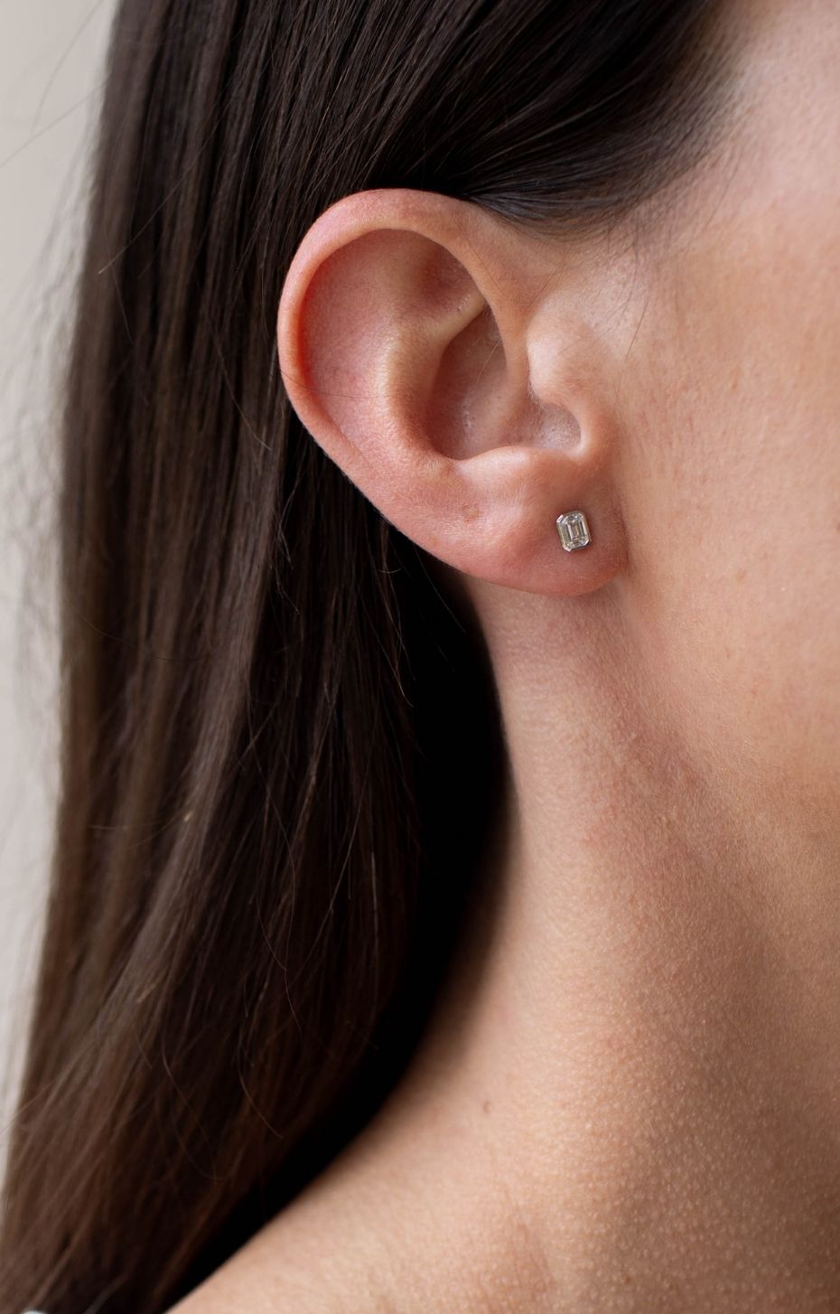 Essential Emerald Lab Diamond Studs