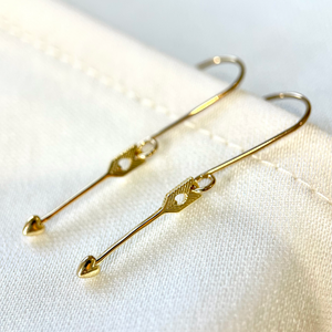 Petite Arrow Hook Earrings