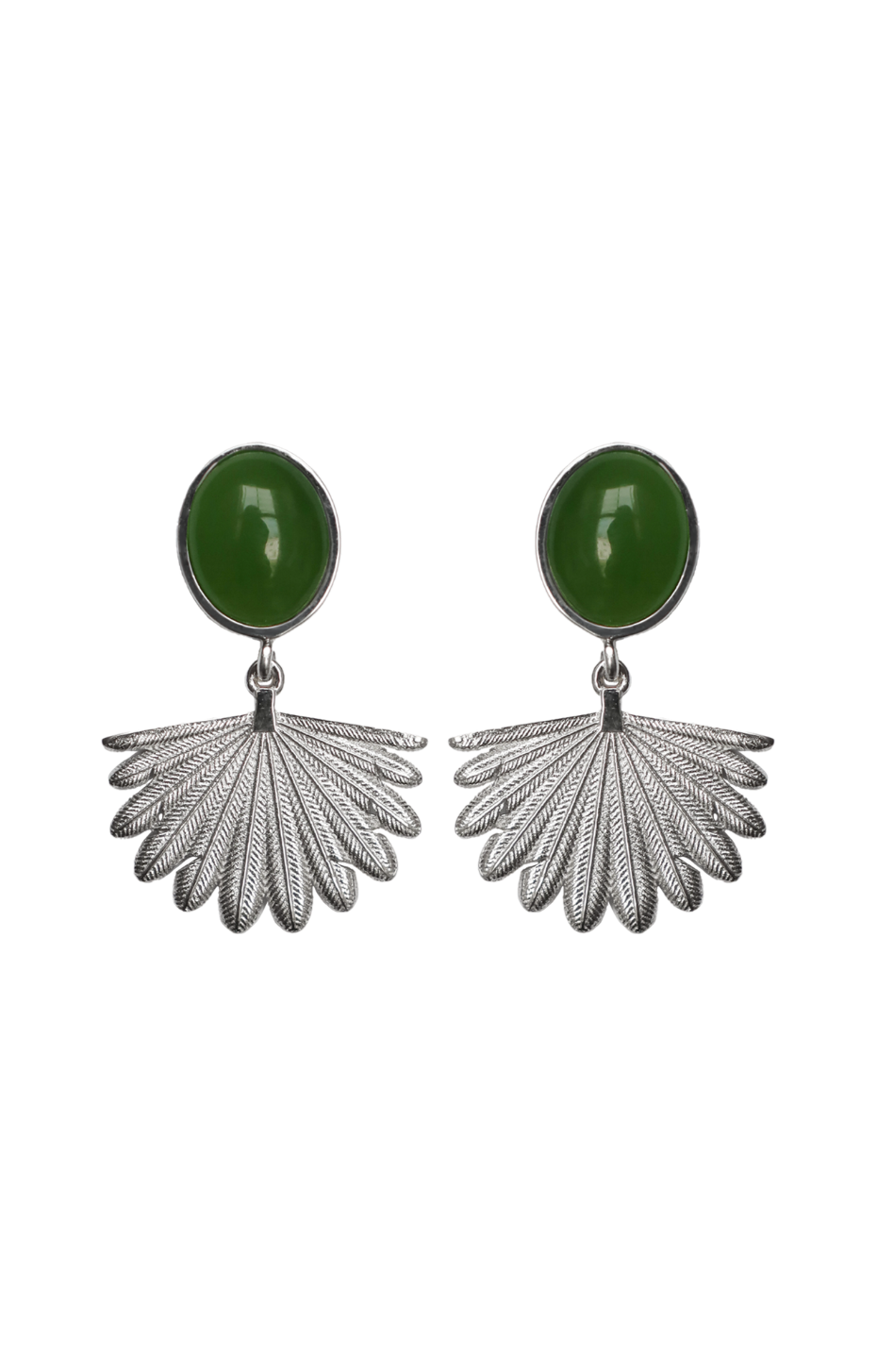 Pounamu Piwakawaka Earrings