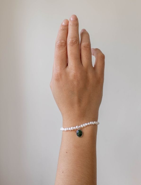 Porohema Pounamu Pearl Bracelet
