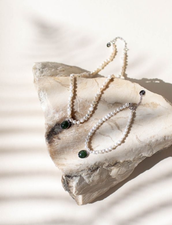 Porohema Pounamu Pearl Bracelet