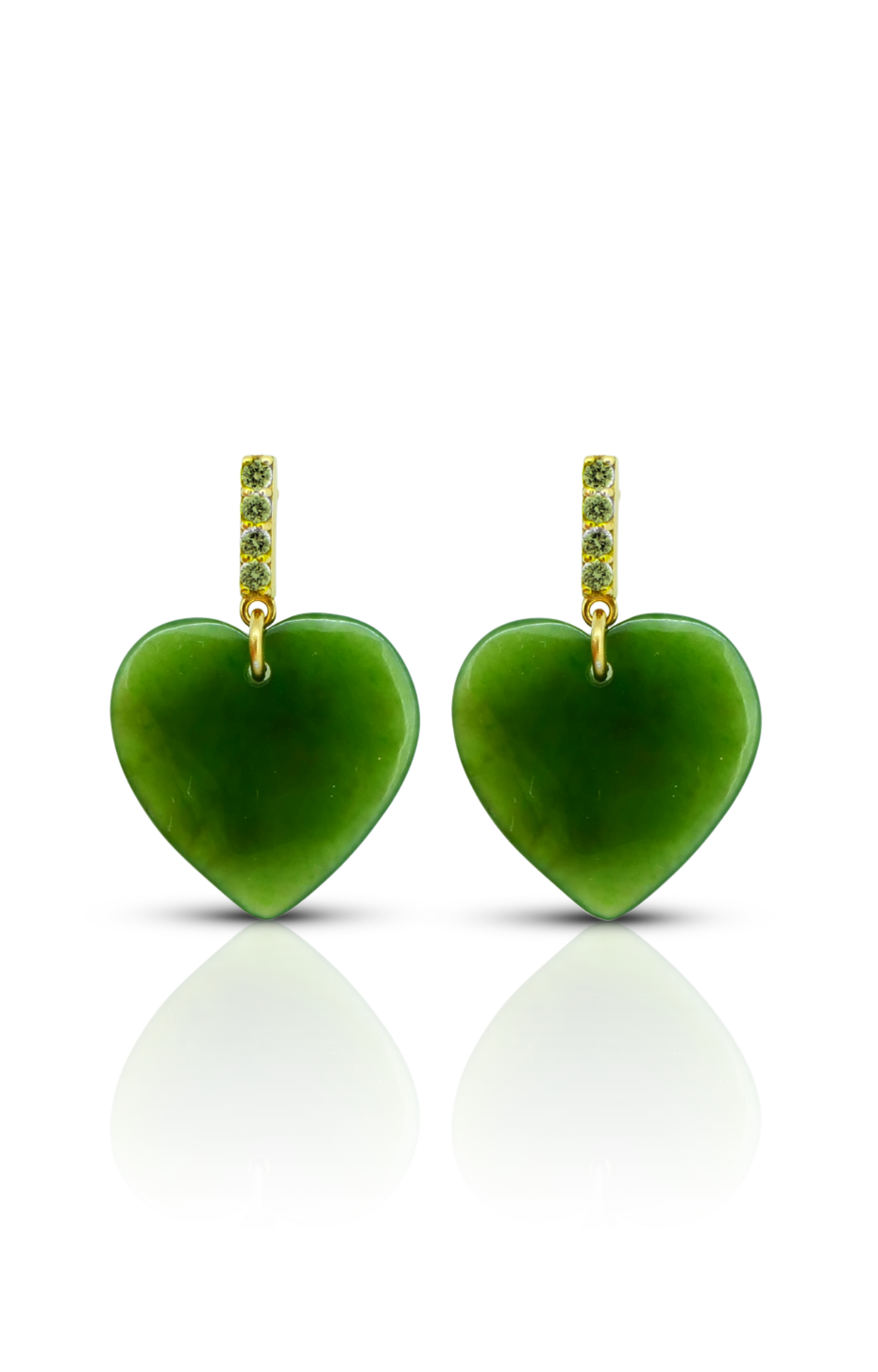 Rocked Pounamu Manawa Earrings