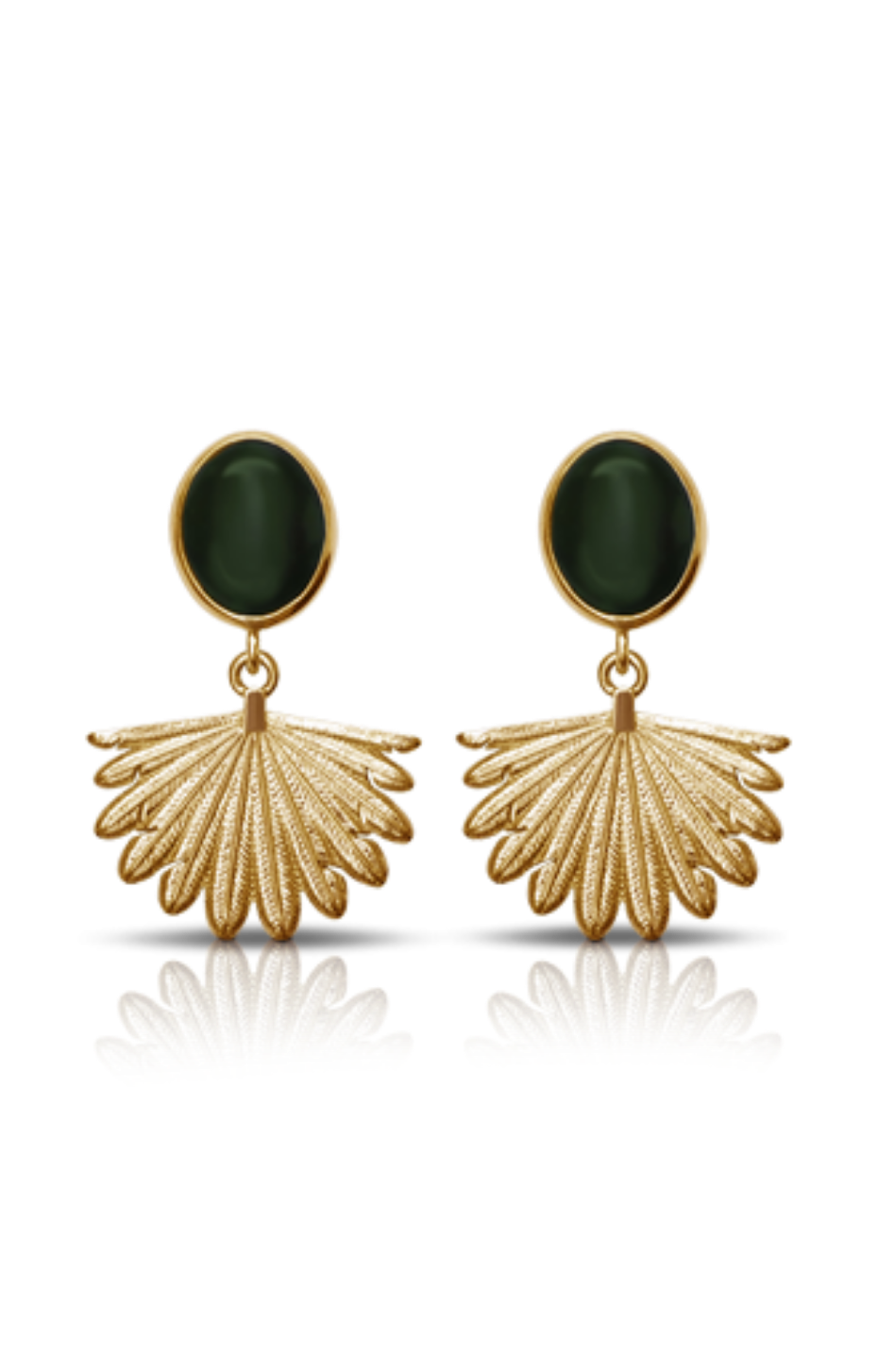 Pounamu Piwakawaka Earrings