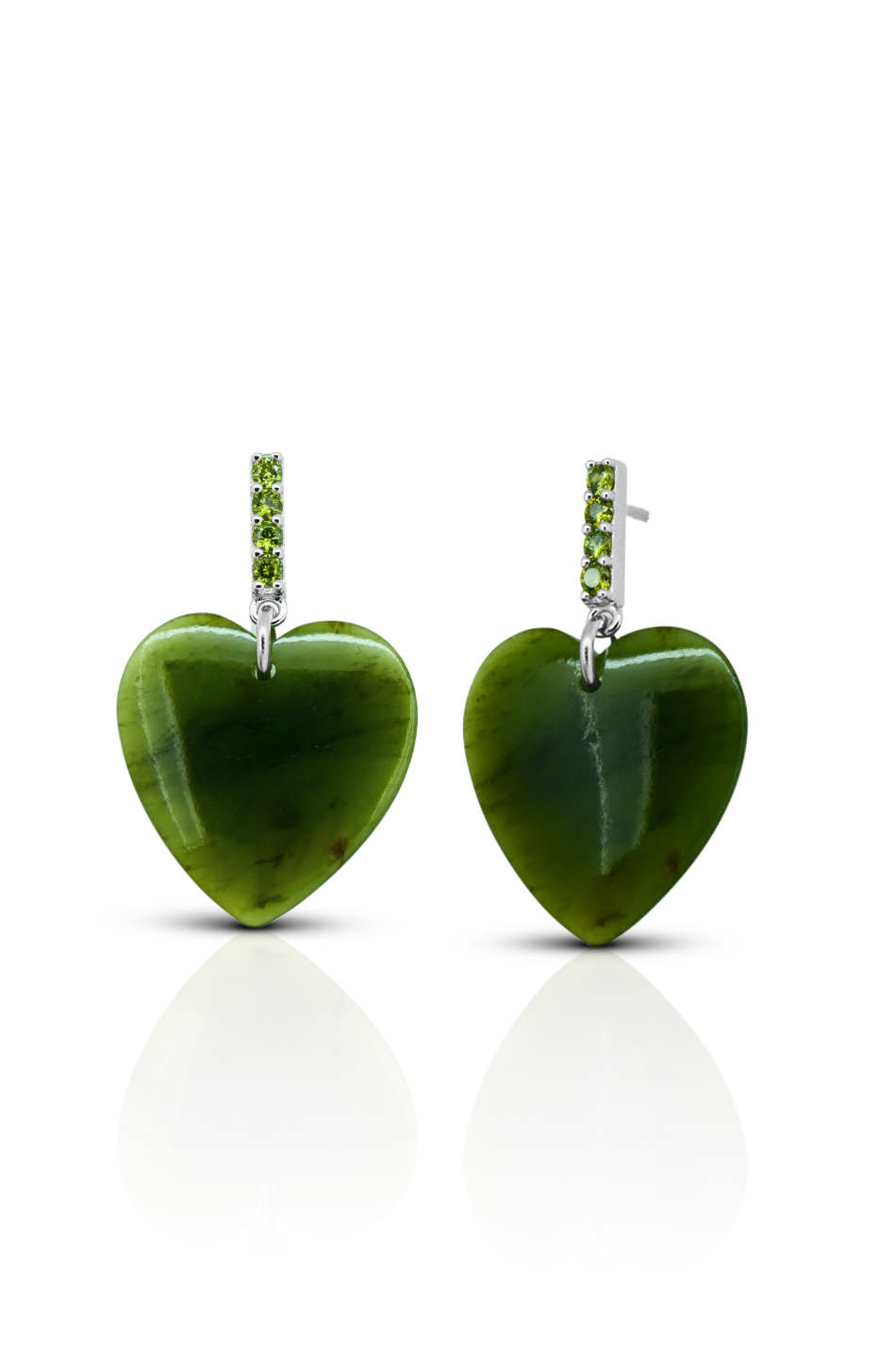 Rocked Pounamu Manawa Earrings