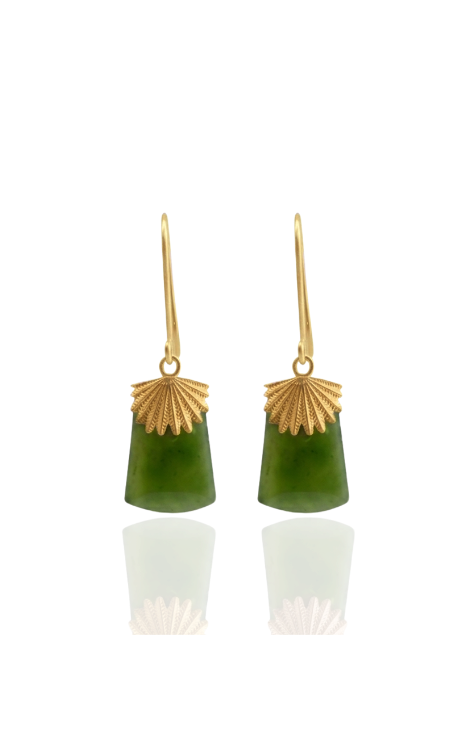 Feather Capped Toki Earrings