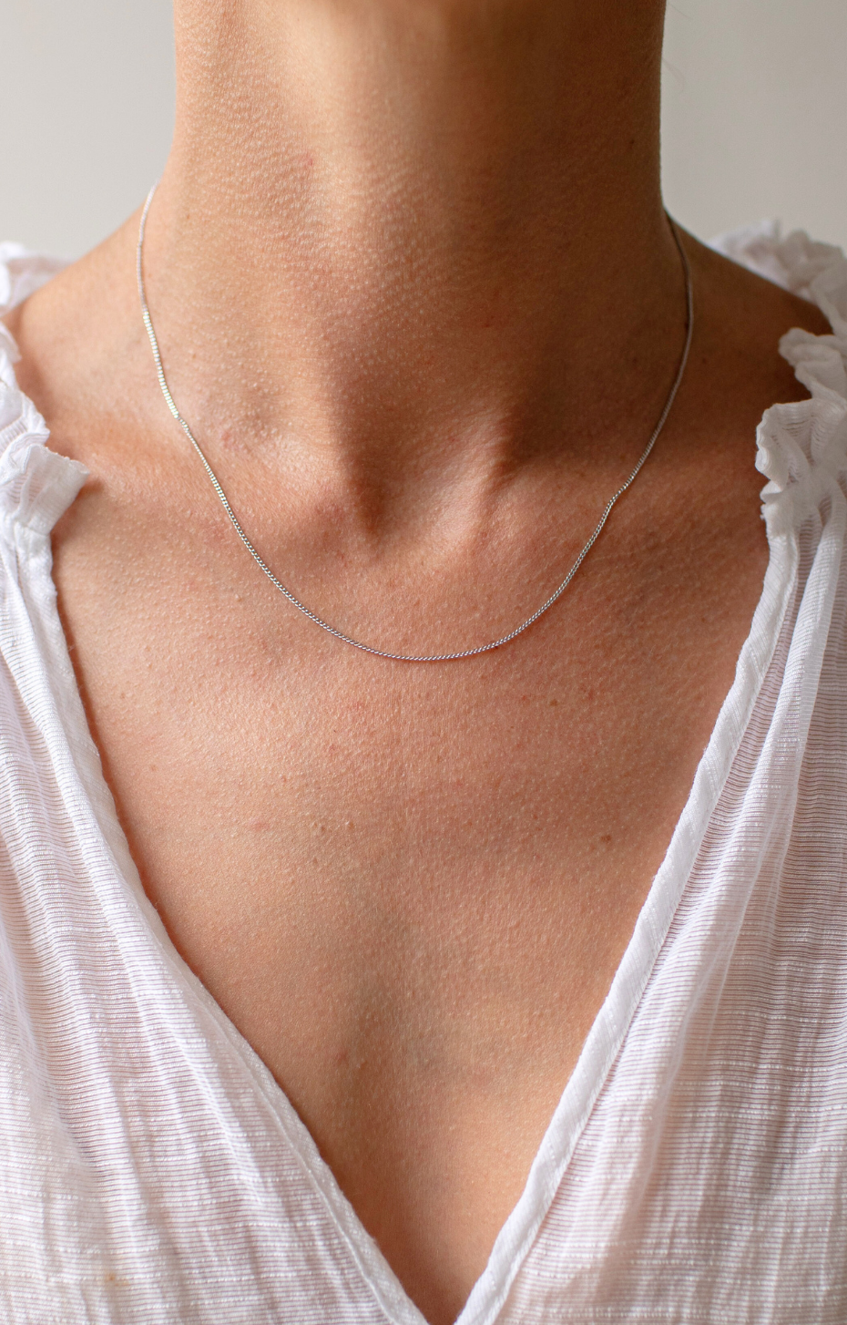 Fine Diamond Curb Chain