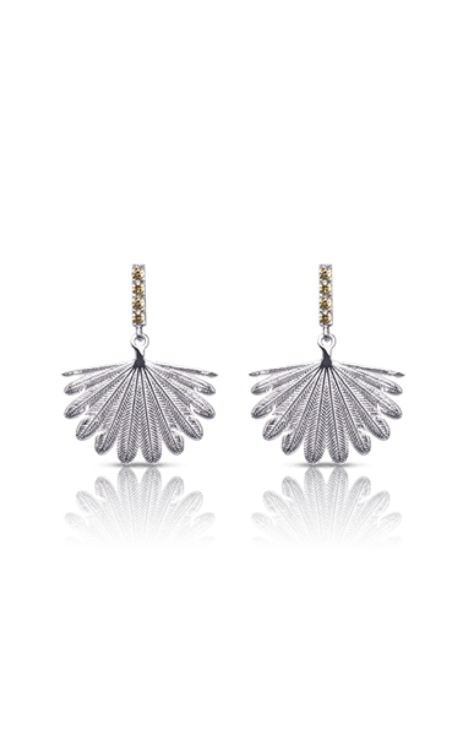 Rocked Fan Tail Midi Earrings
