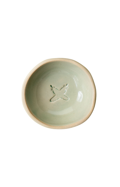 Feather Kiss Ceramic Dish