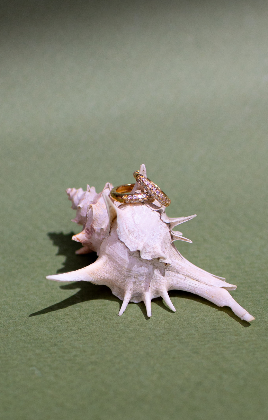 Essential Double Band Diamond Huggies