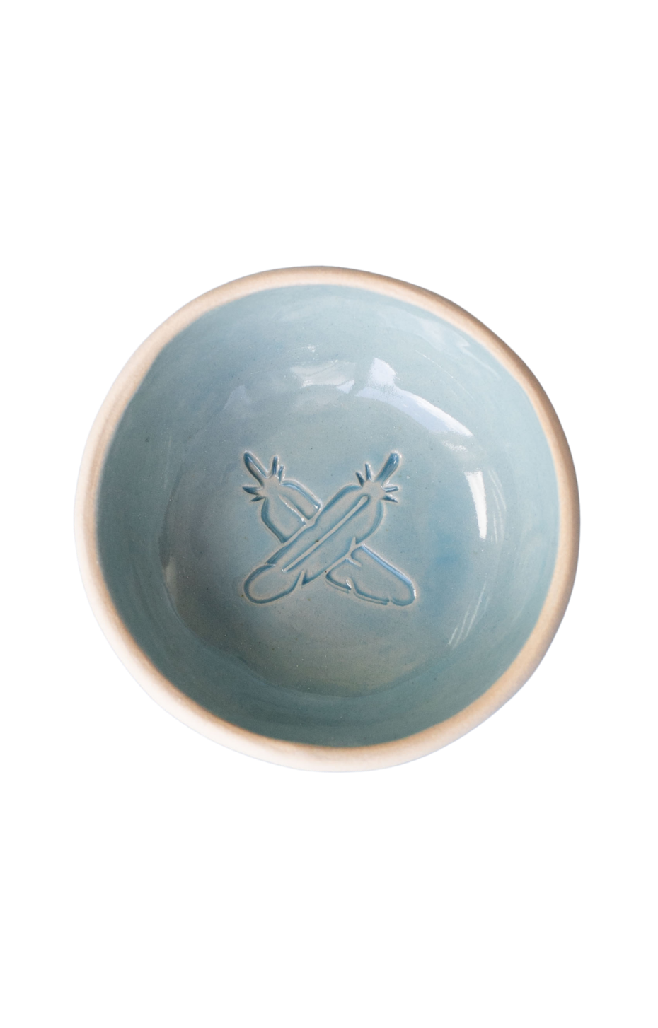Feather Kiss Ceramic Dish