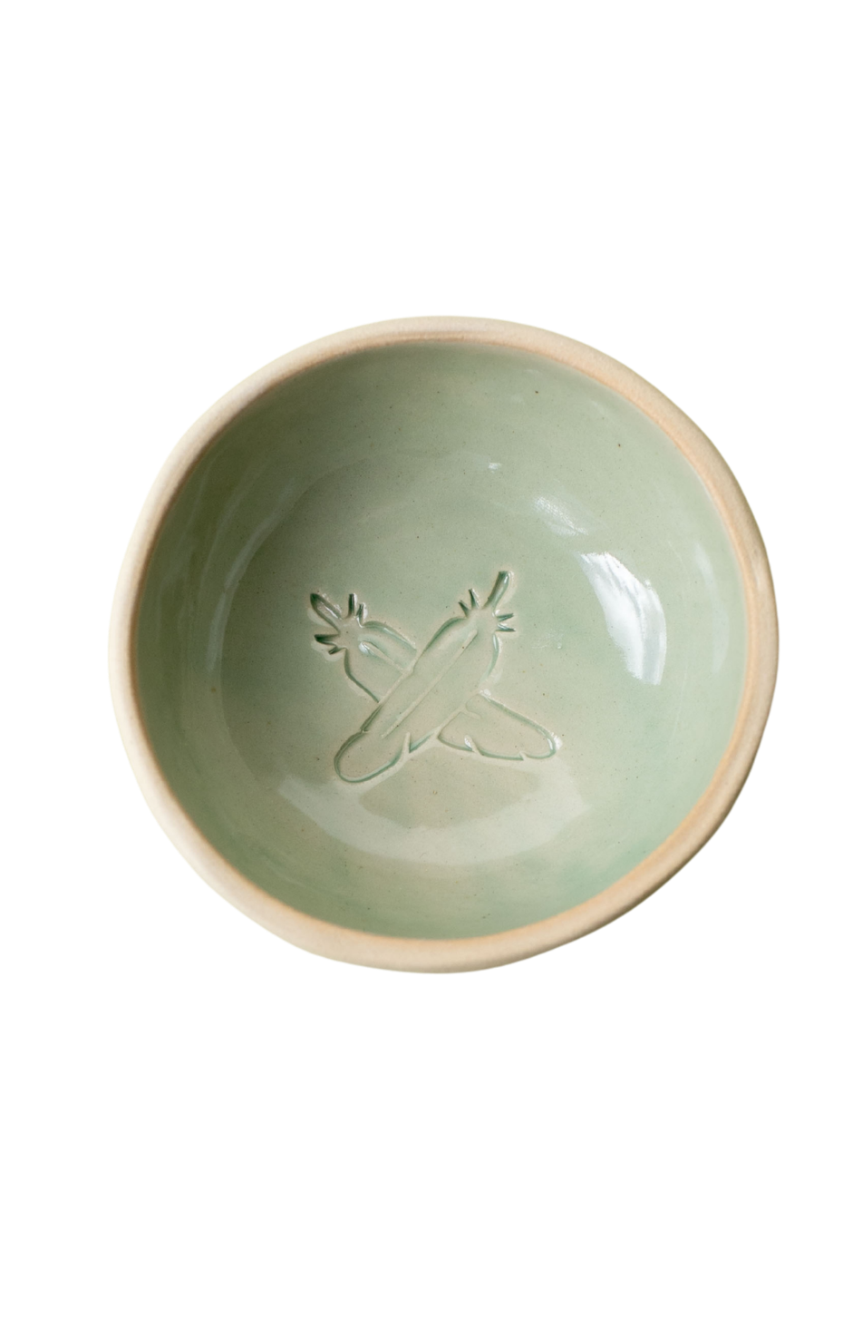 Feather Kiss Ceramic Dish