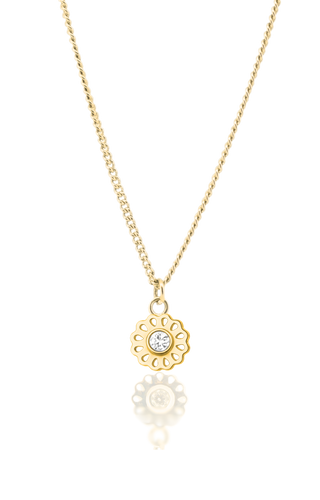 Lotus Diamond Pendant