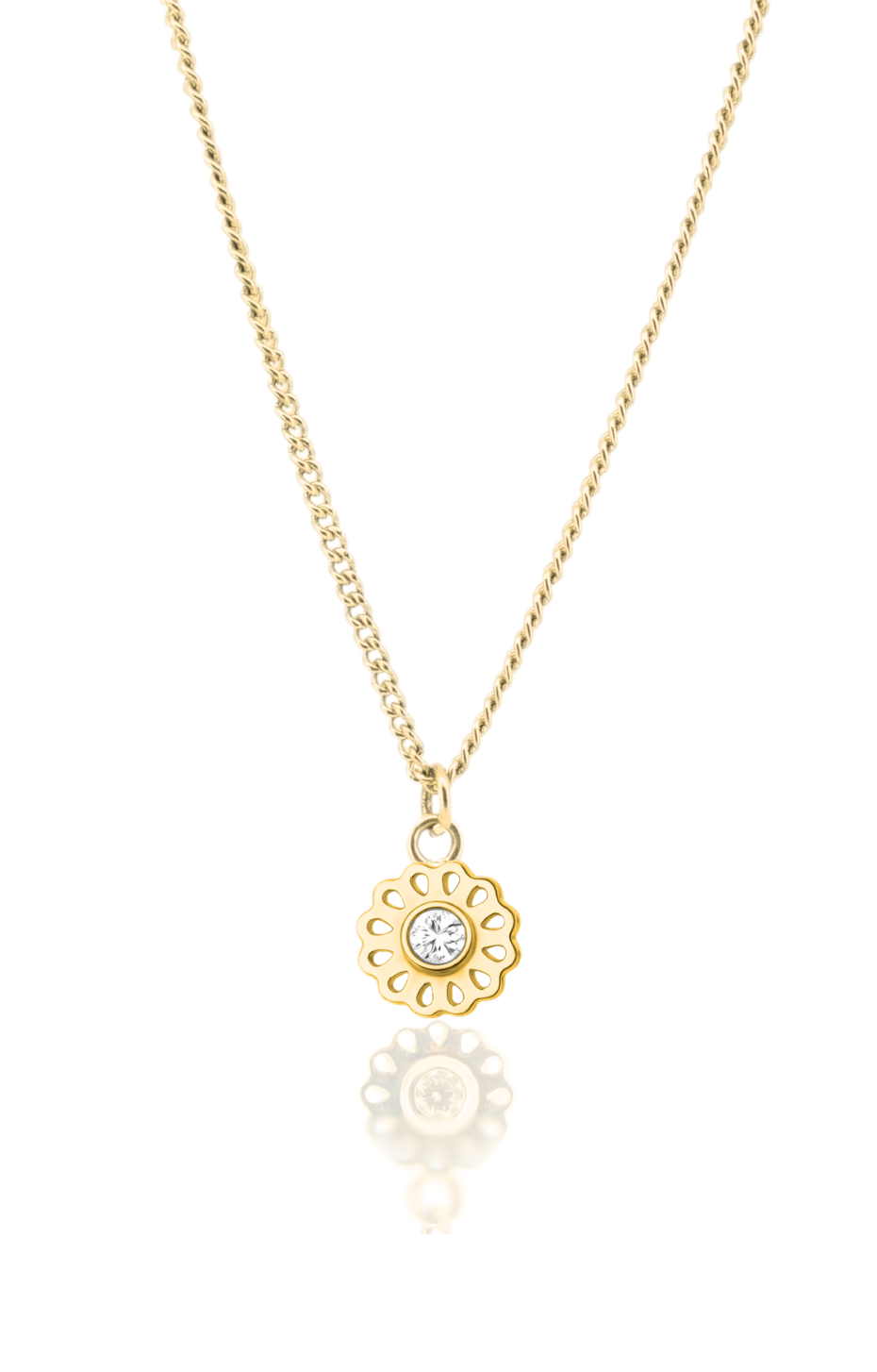 Lotus Diamond Pendant