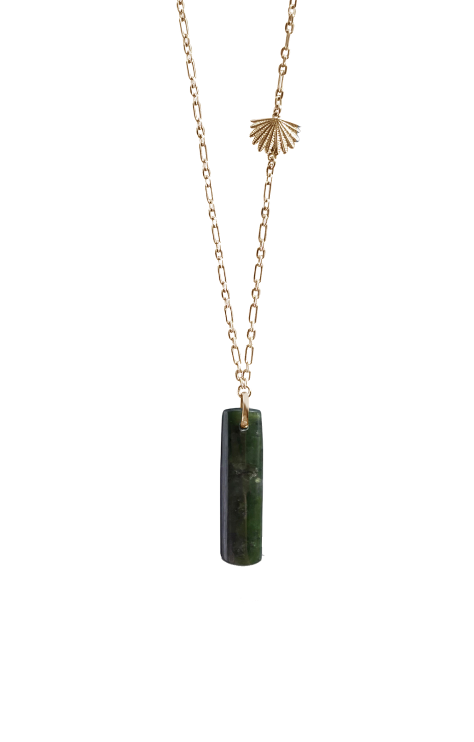 Pounamu Piwakawaka Drop Pendant