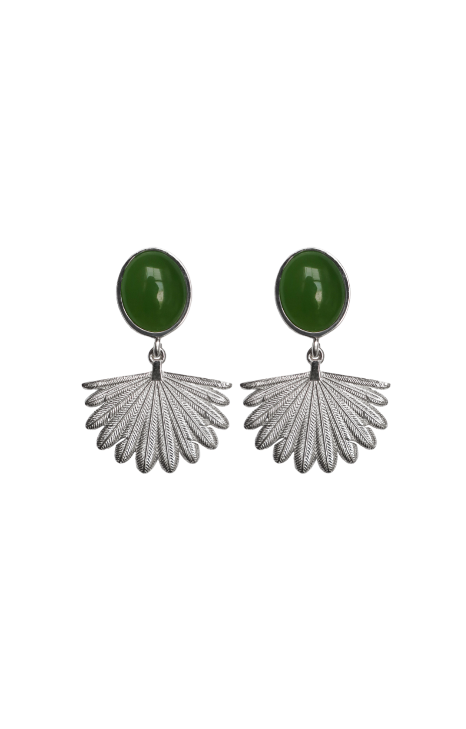 Pounamu Piwakawaka Earrings