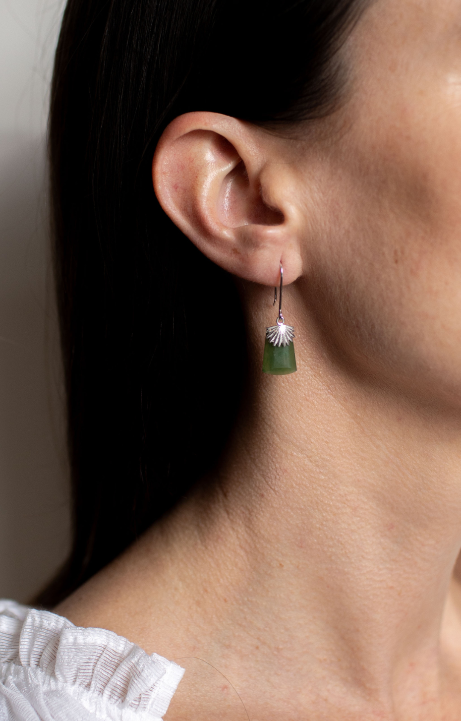 Feather Capped Toki Earrings