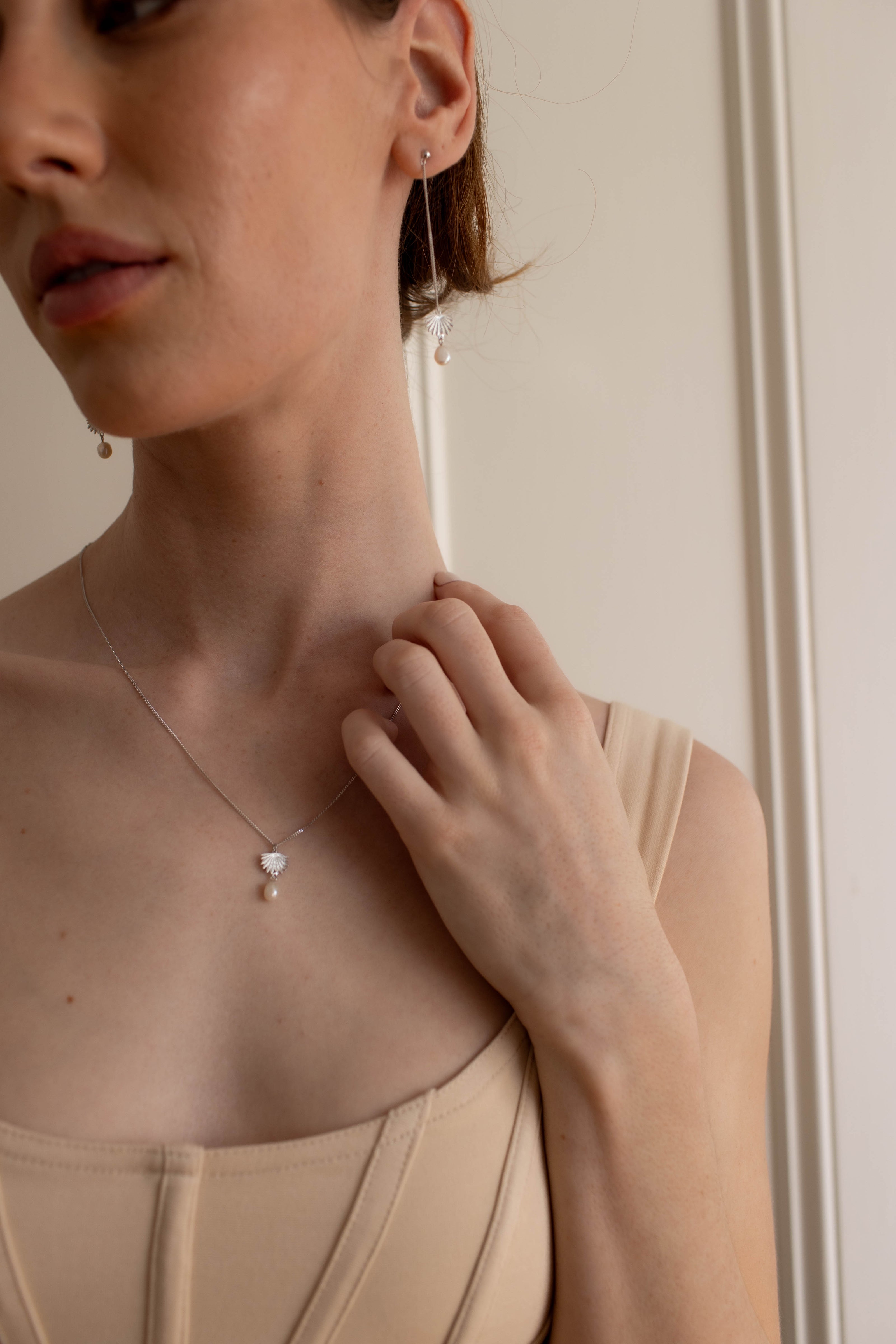 Fan Tail Pearl Pendant