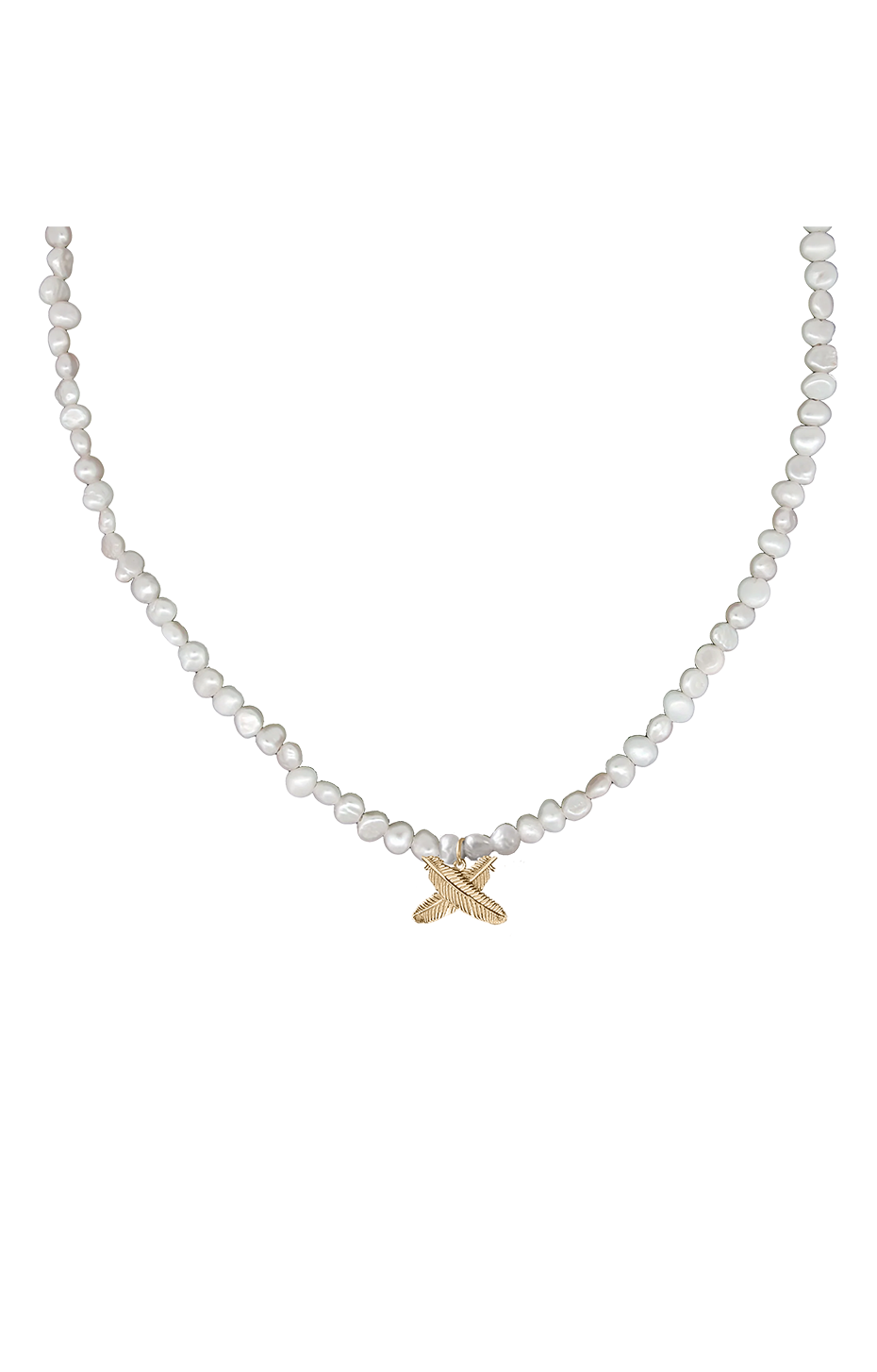 Charming Feather Kisses Pearls