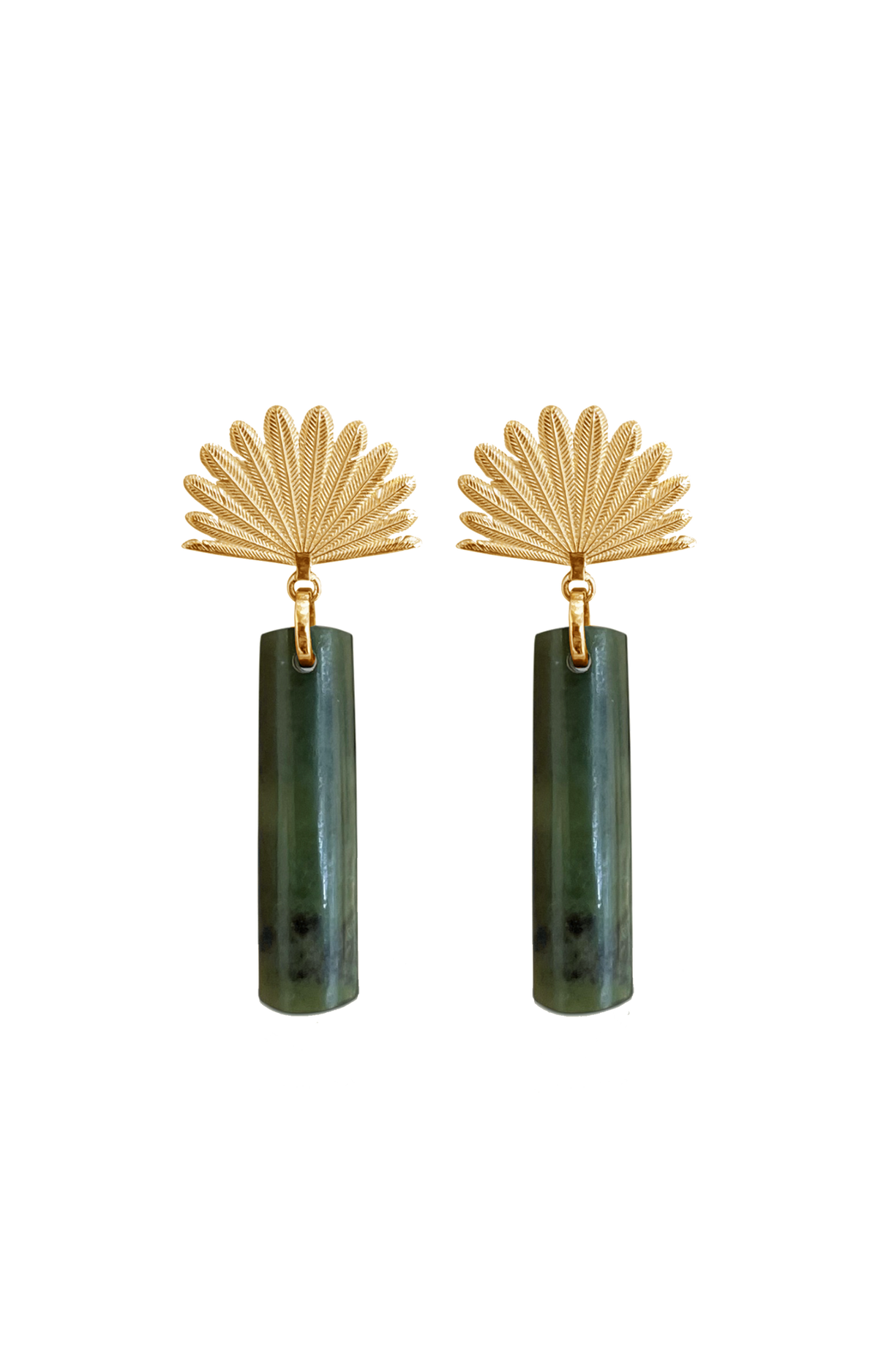 Pounamu Piwakawaka Drop Earring – Boh Runga