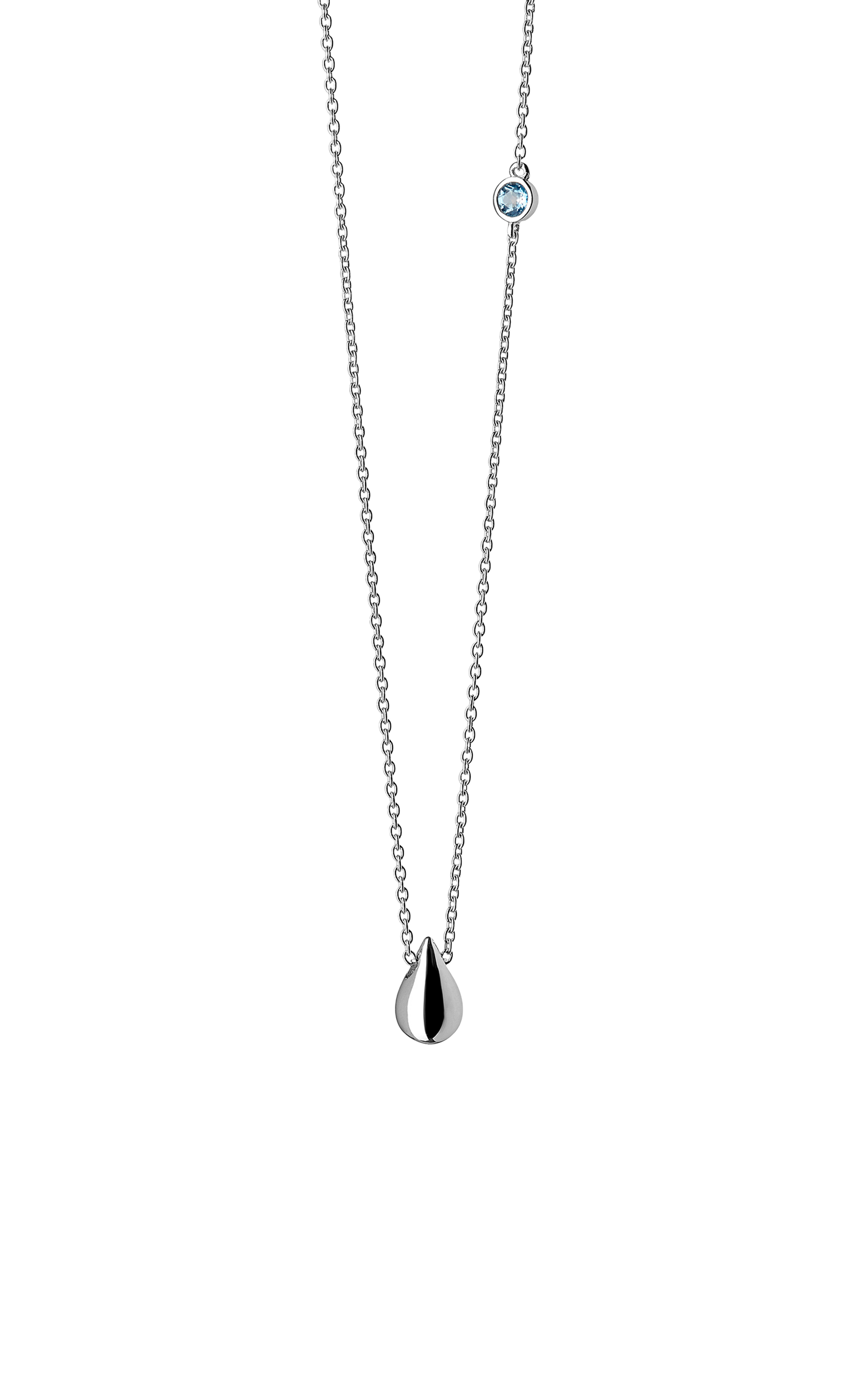 Blue Topaz Necklace | Drop in the Ocean Pendant | Boh Runga Jewellery