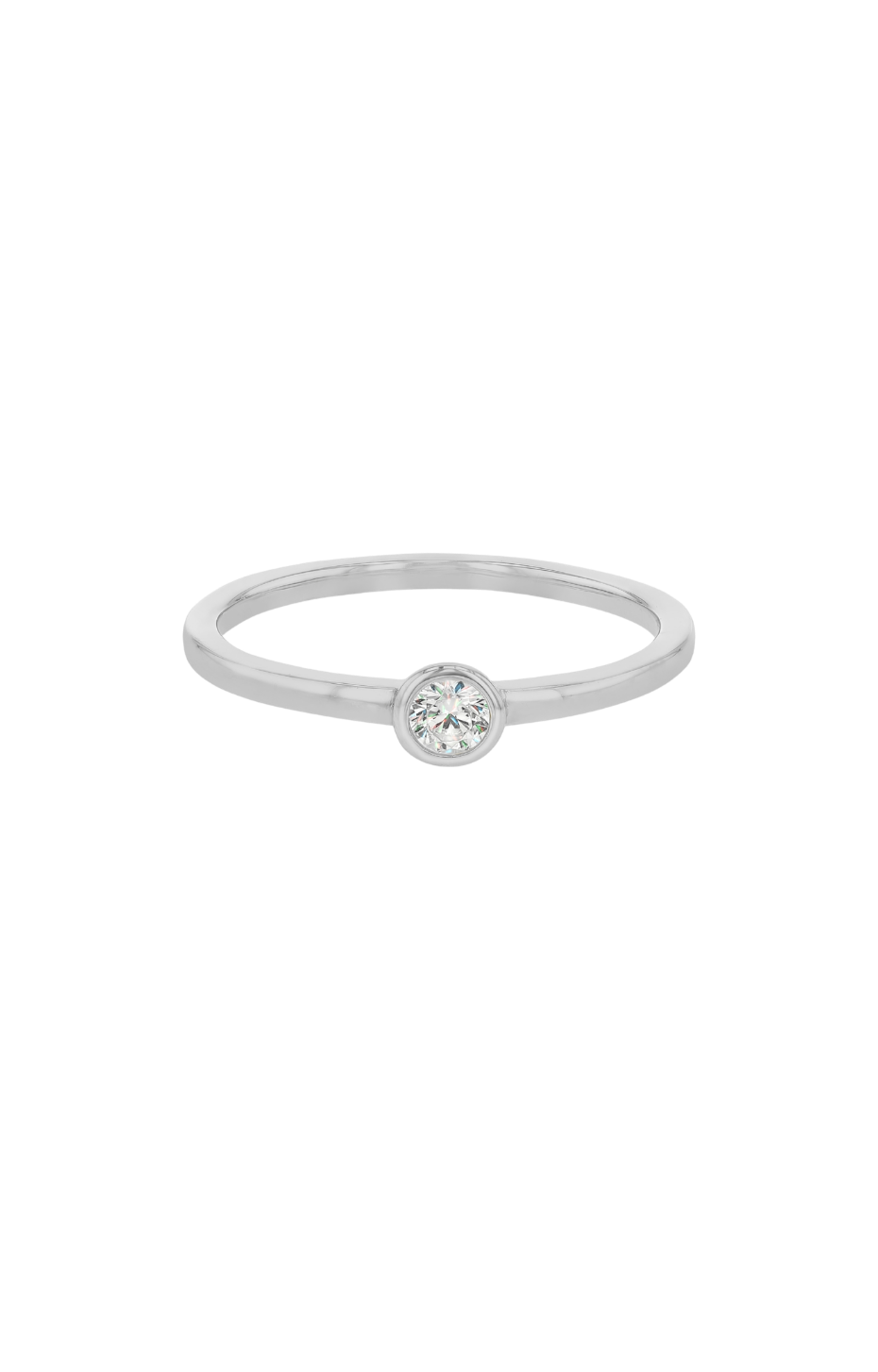 Essential Diamond Bezel Ring