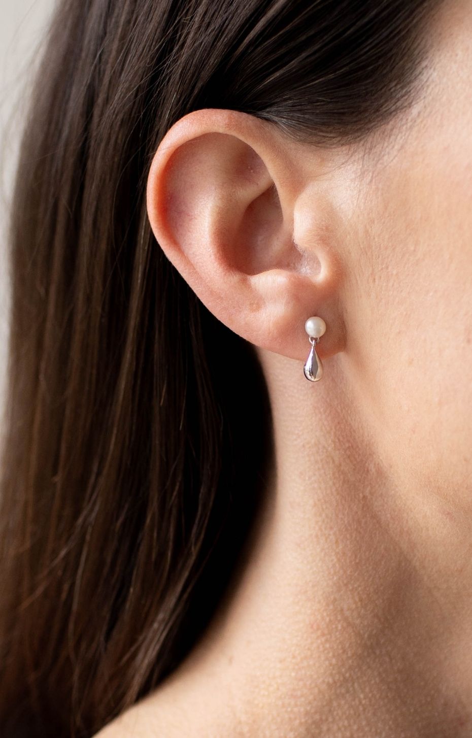 Droplet Moon Glow Studs