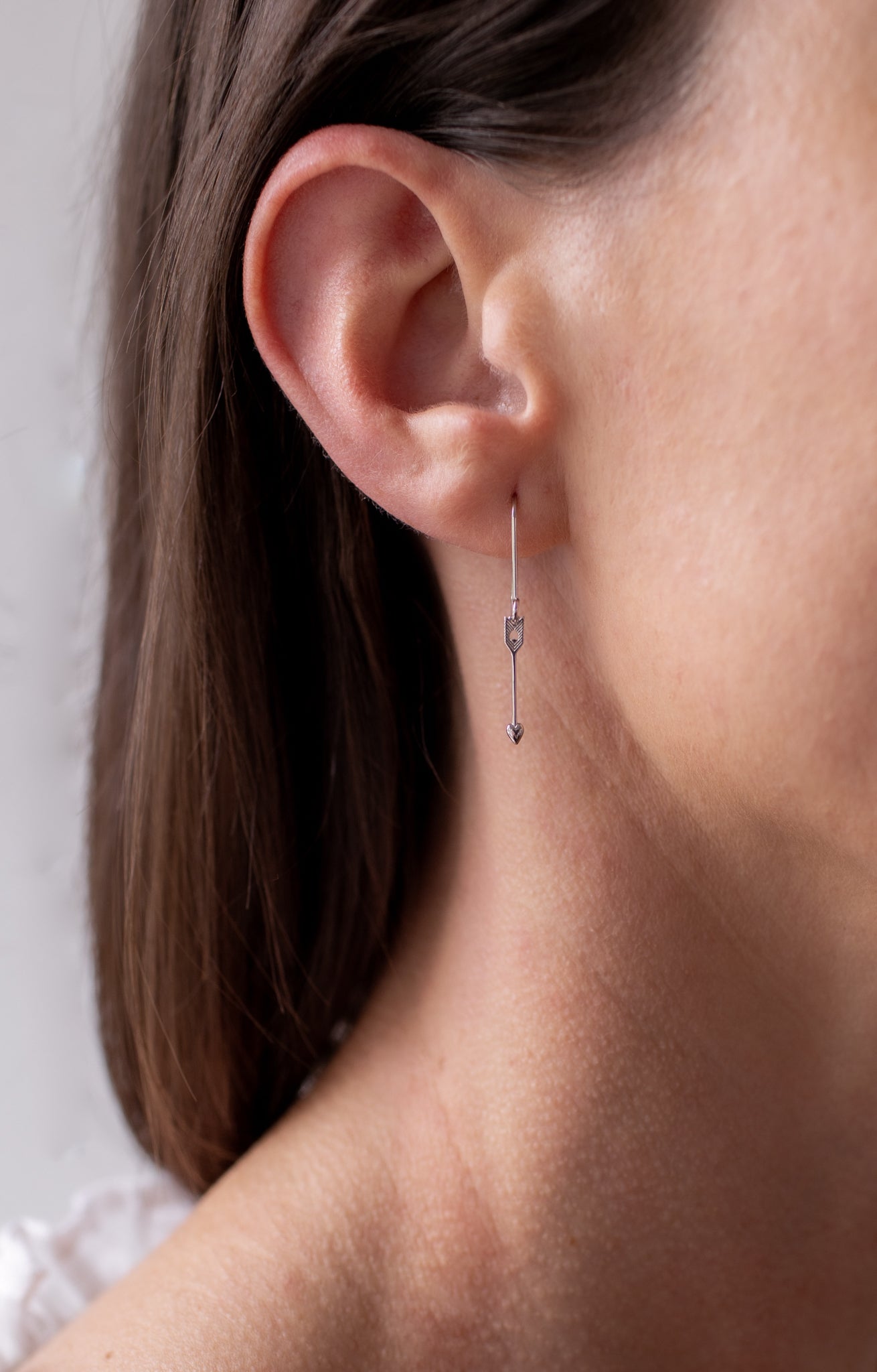 Petite Arrow Hook Earrings