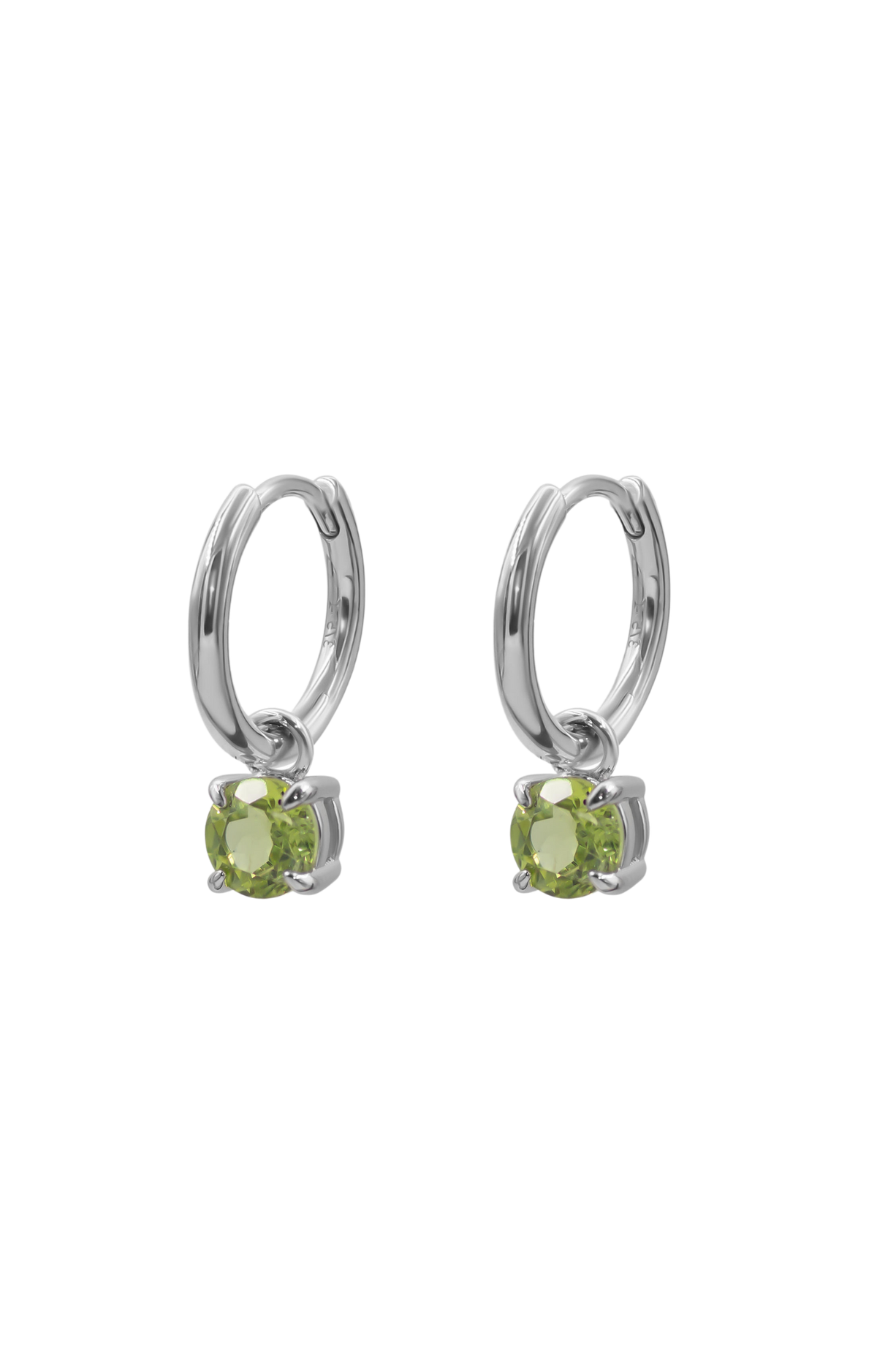 Essential Round Gemstone Huggies