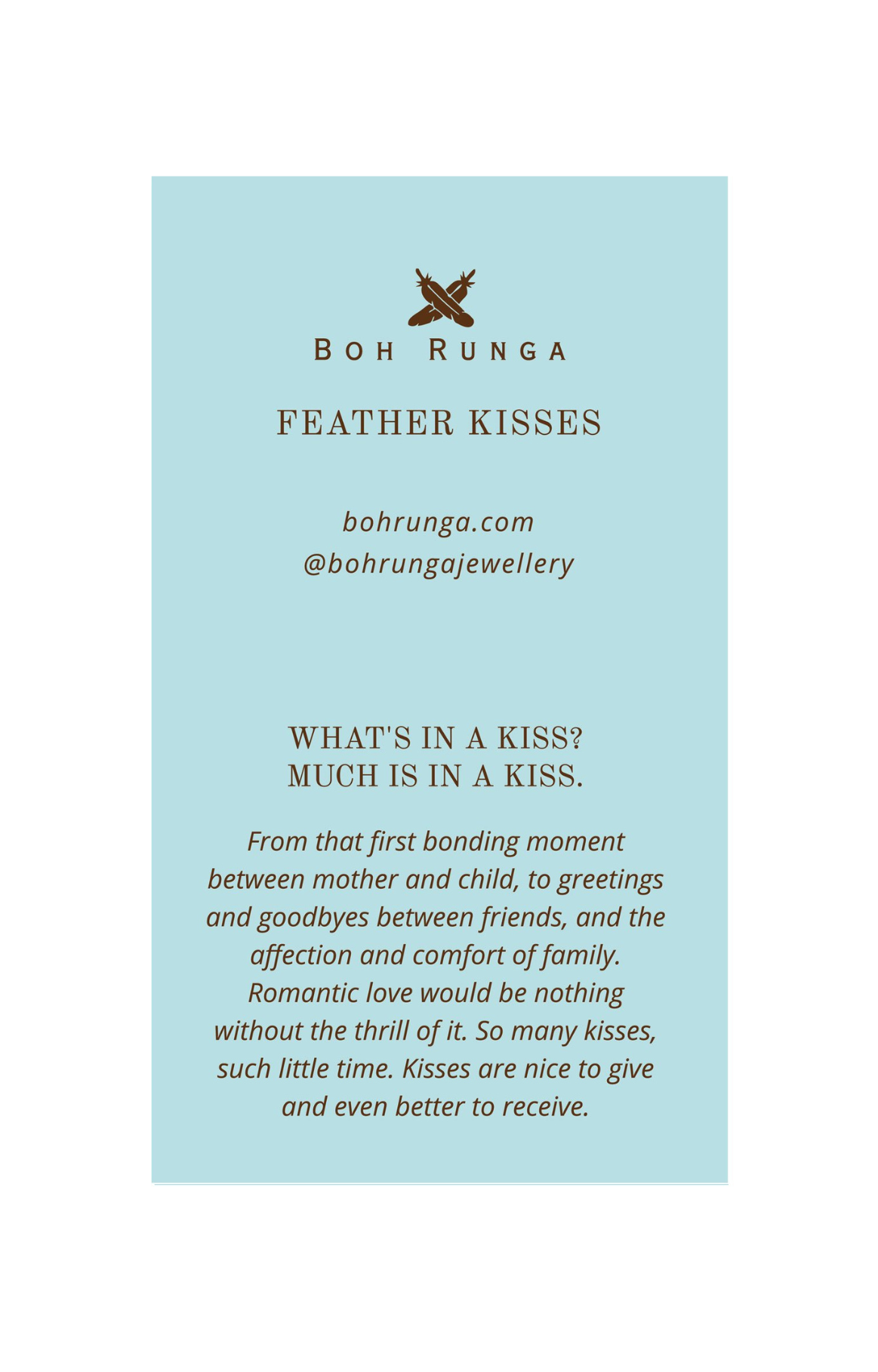 Solid Gold Feather Kisses Ring