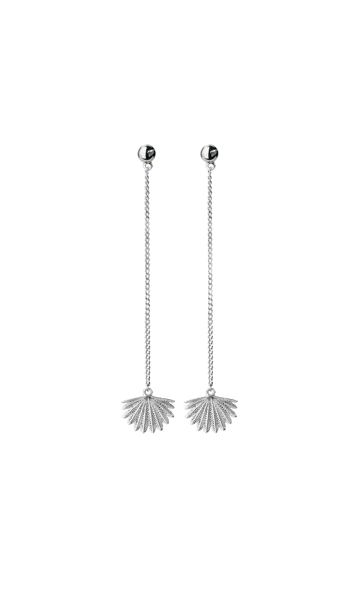 New Zealand Jewellery | Mini Fan Tail Drop Earrings | Boh Runga Jewellery