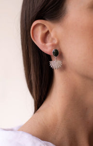 Pounamu Pīwakawaka Earrings