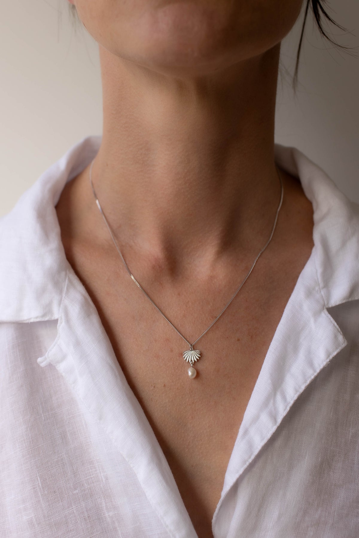 Fan Tail Pearl Pendant