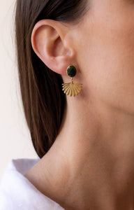 Pounamu Pīwakawaka Earrings