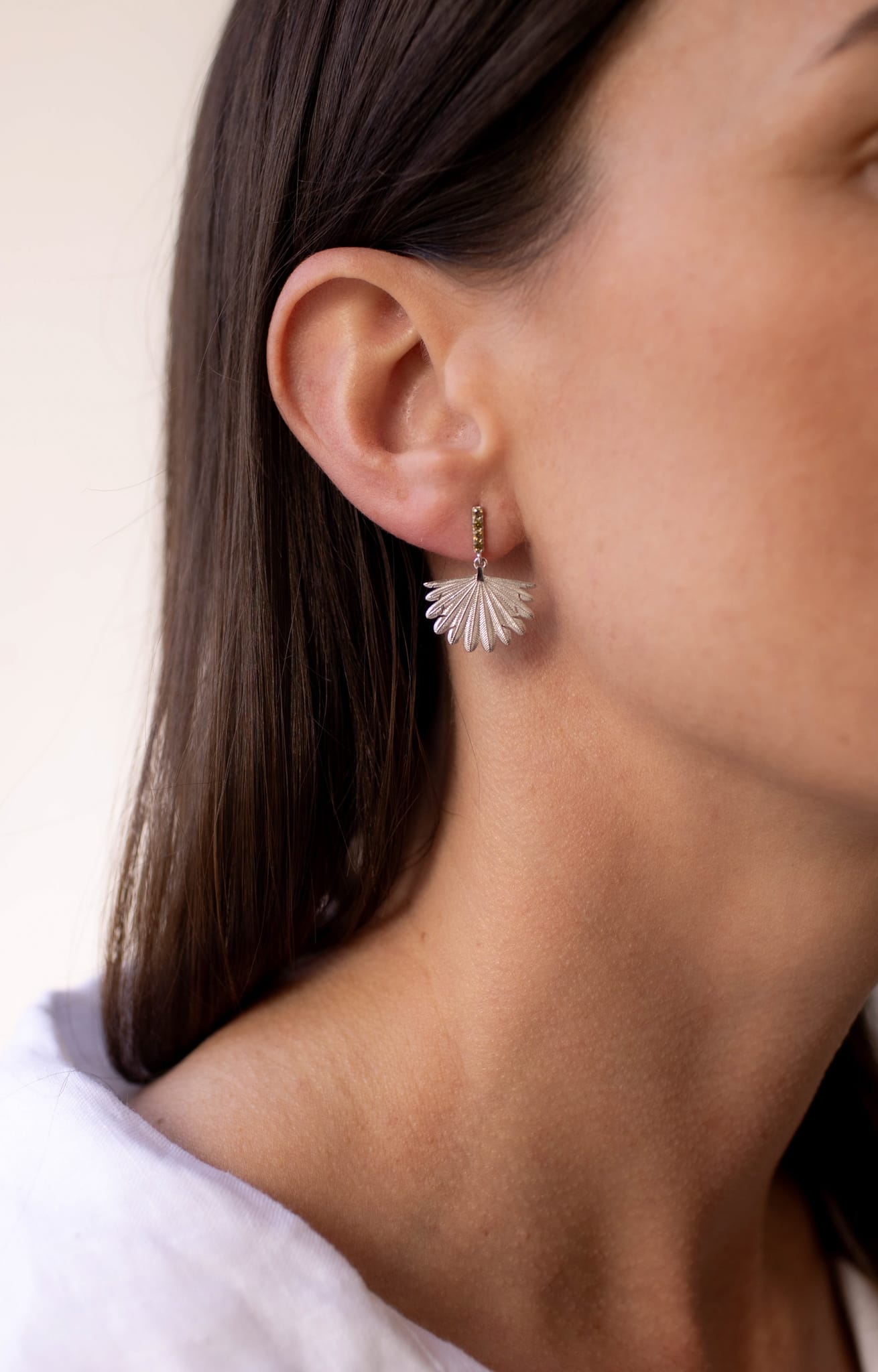 Rocked Fan Tail Midi Earrings