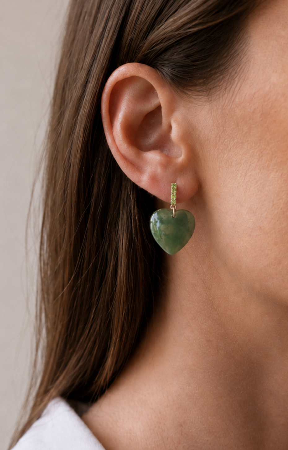 Rocked Pounamu Manawa Earrings