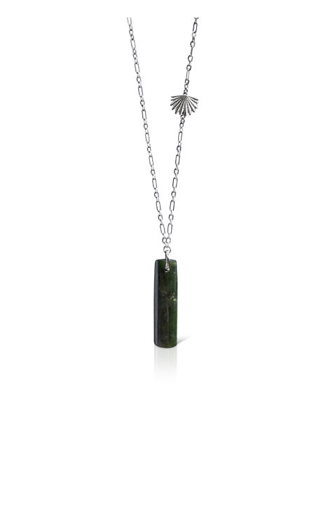 Pounamu Pīwakawaka Drop Pendant