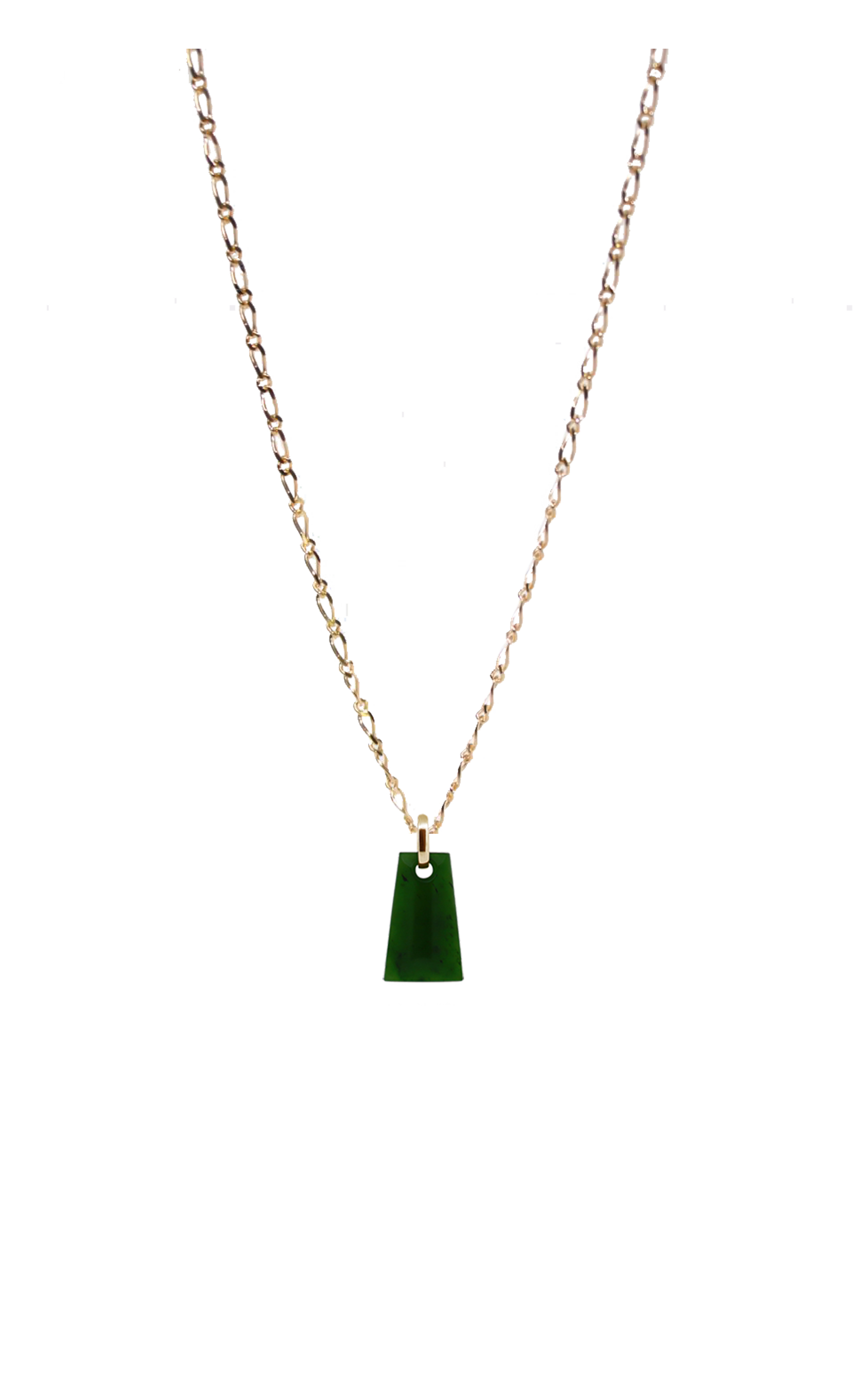 Solid Gold Pounamu Toki Pendant