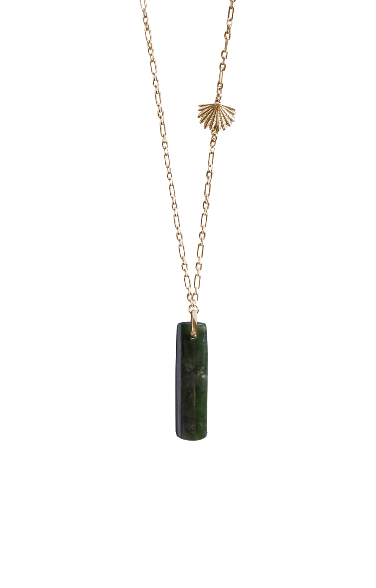 Pounamu Pīwakawaka Drop Pendant