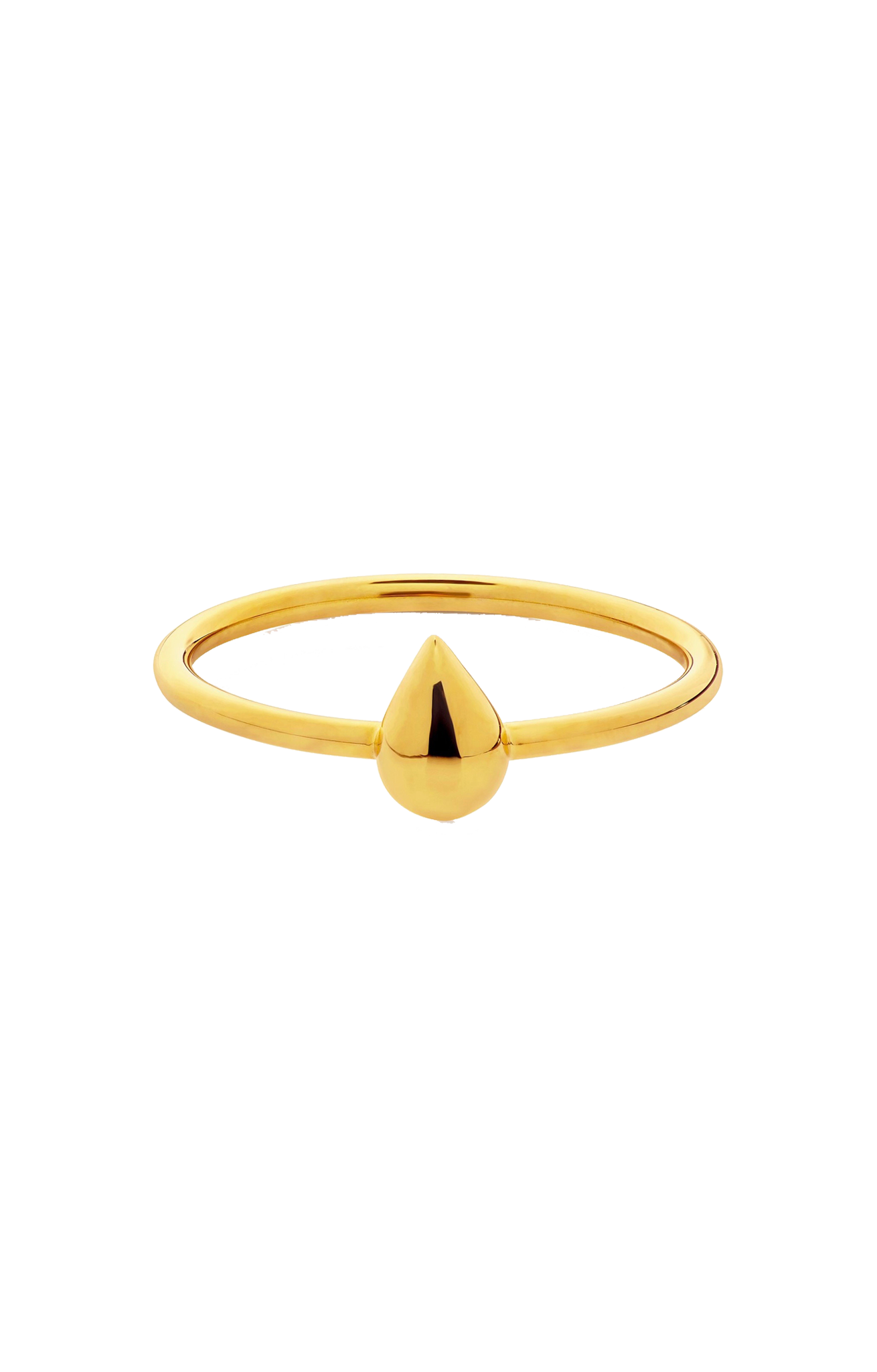 Solid Gold Droplet Ring