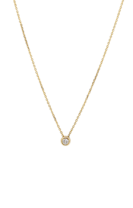 Essential Mini Bezel Diamond Necklace