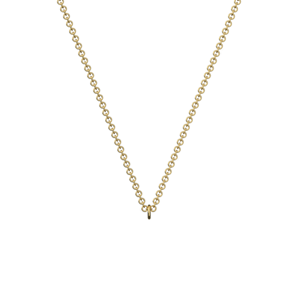 Round Cable Chain Gold Plate