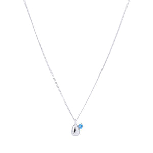 The Duette in Blue Topaz Pendant Sterling Silver