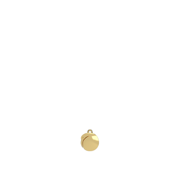 Gold Plate Petite Kiwi Pendant Charm