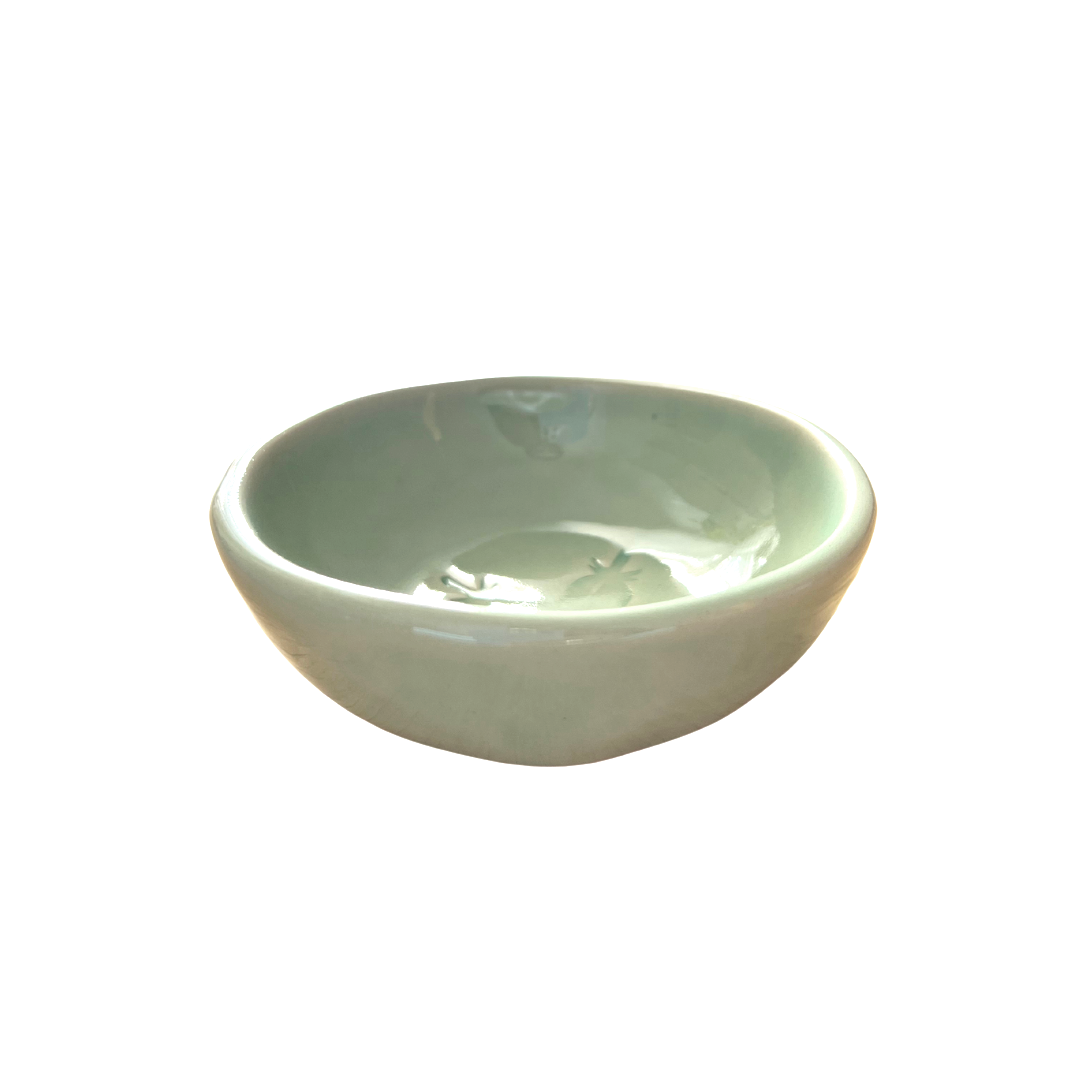 Ceramic Feather Kiss Jewellery Dish