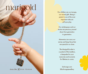 Boh Runga Jewellery Marigold Story Card 