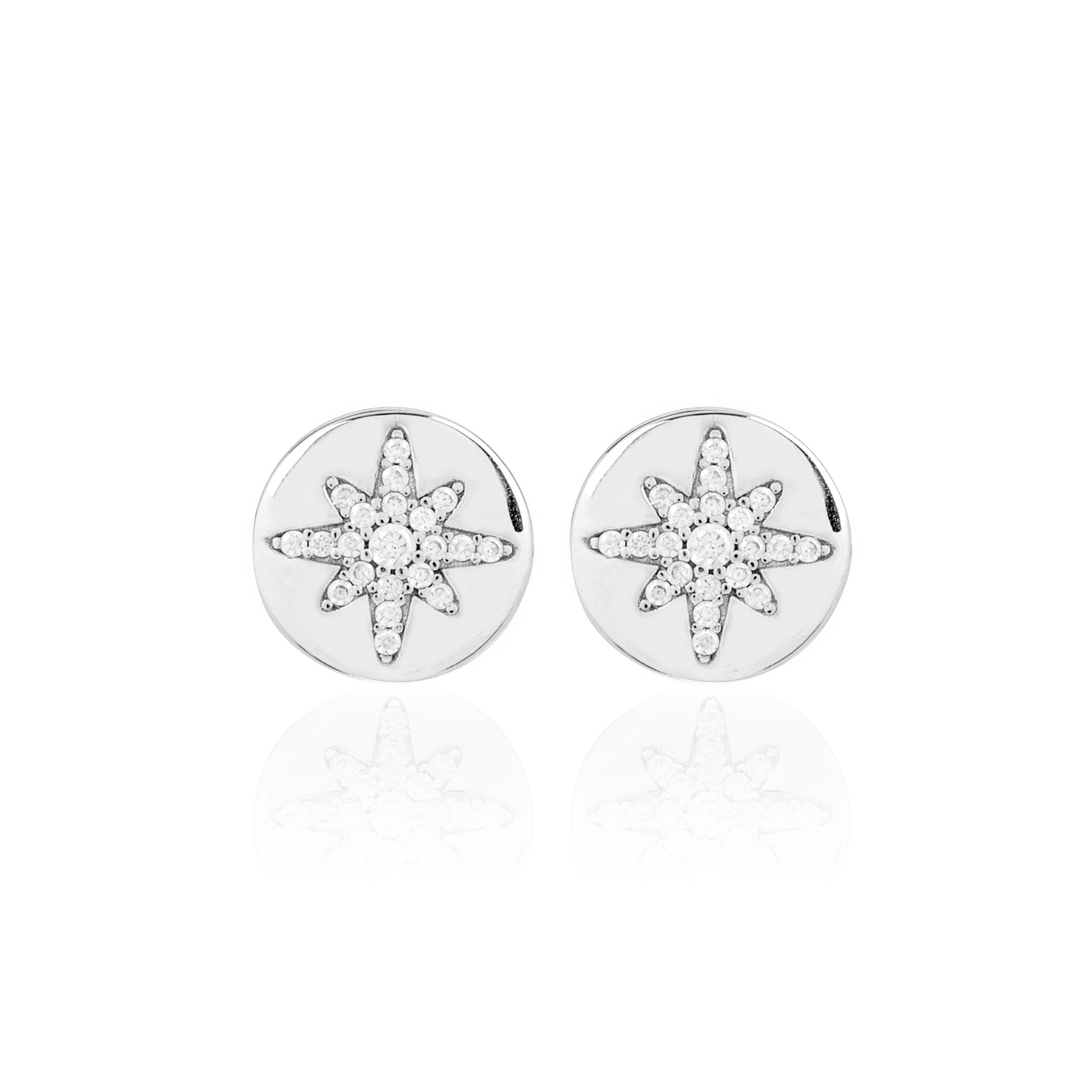 Boh Runga Jewellery Stellar Rose Starburst Button Stud 
